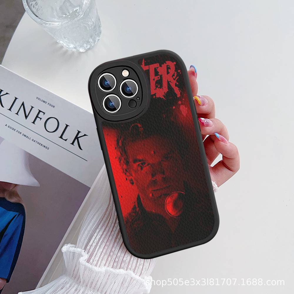 Custodia per Telefono Dexter Morgan Per IPhone 11 12 13 14 15 16 Pro Max Plus Copertura in Pelle