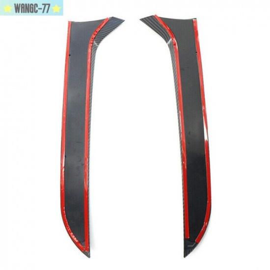 2Pcs Rear Window Spoiler Canard Splitter Cover Trim For VW Tiguan MK1 2007-2016
