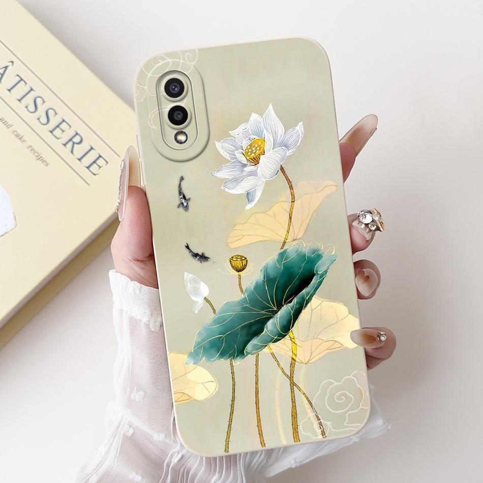 For Samsung Galaxy A02 A02s Phone Case Samsung A02 A02S SM-A025F A022G Elegant Floral Printing Soft Silicone Shockproof Cases