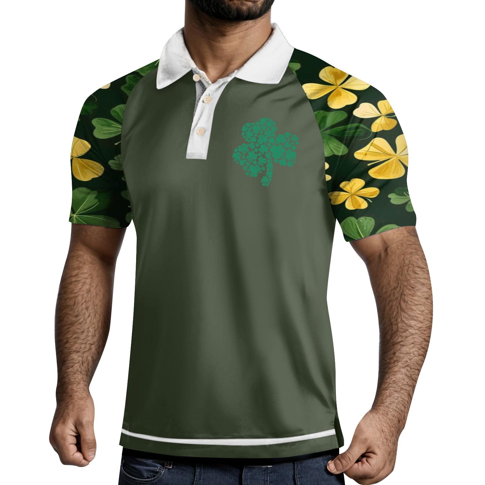 

Мужская летняя дышащая рубашка с короткими рукавами и культурой отдыха L армия зеленый