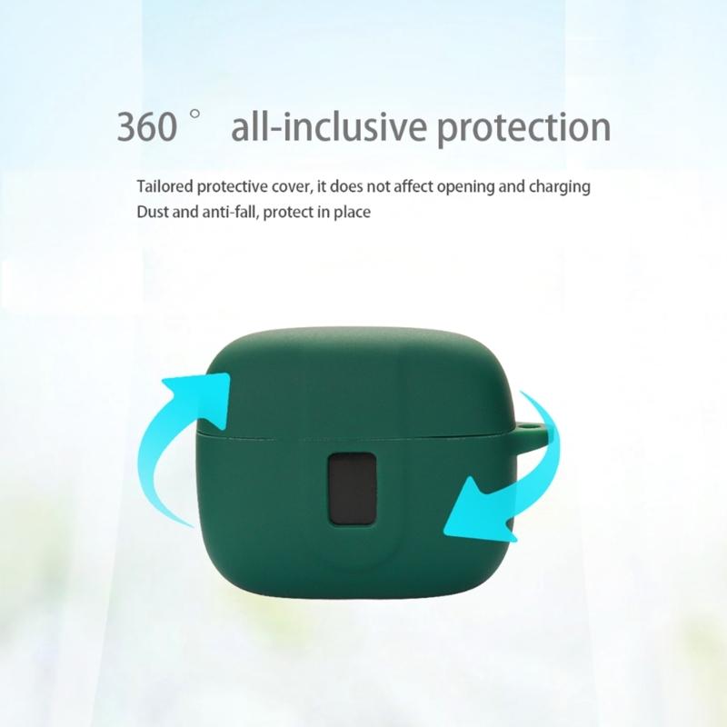 Stoßfeste Silikon-Ohrhörerhülle Schutzhüllen für TAGRY X08 Kabellose Kopfhörer Waschbare Silikonhülle Zubehör