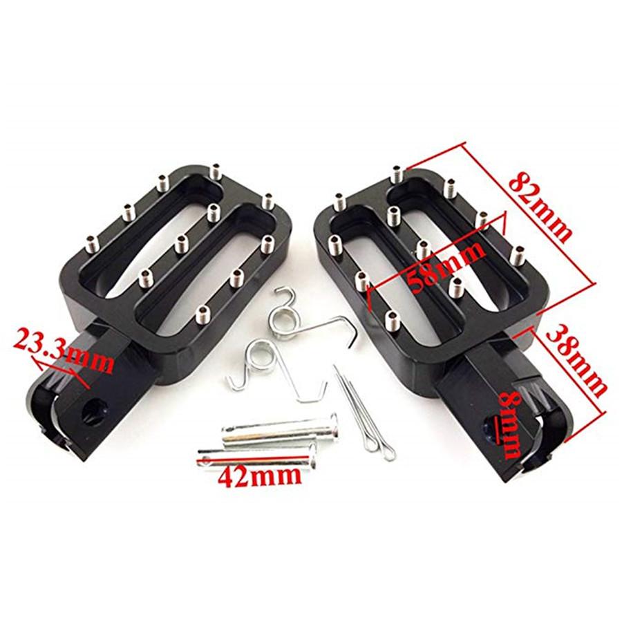 Cnc Footpegs Foot Rest Pegs + Folding Gear Shifter Lever For Crf50 Xr50 Pw50 Pw80 Klx110 Ttr50 Dirt Bike Pit Bike