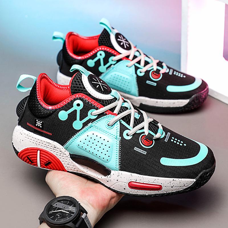 

Новая мужская спортивная обувь, модная сетчатая дышащая спортивная повседневная баскетбольная обувь 45 чёрный