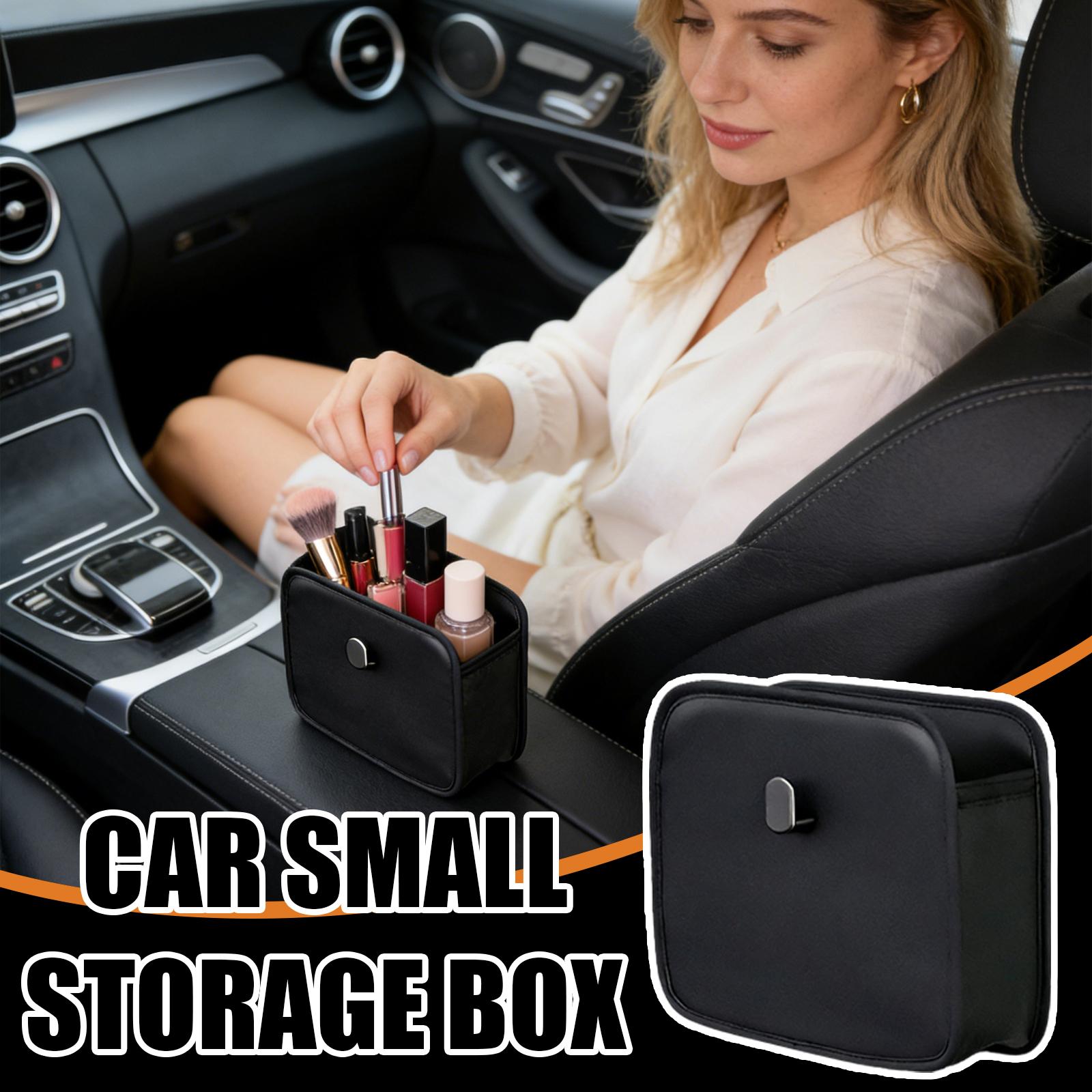 

Автомобильный ящик для хранения на заднее сиденье | Автомобильный ящик для хранения в двери из ПУ-кожи | Вмещает мобильный телефон, ключи, солнцезащитные очки и кошелек One Size