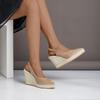 Fashion FHC 2024 New Straw Wedges High Heels,Women Platform Pumps,Hemp Summer Shoes,Back Buckle Strap,Size 35-42,Black,Purple,Dropship