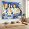 KON Anime Tapestry Yui Mio Ritsu Tsumugi Azusa Wall Hanging Aesthetic Bedroom Dorm Manga Fan Decor