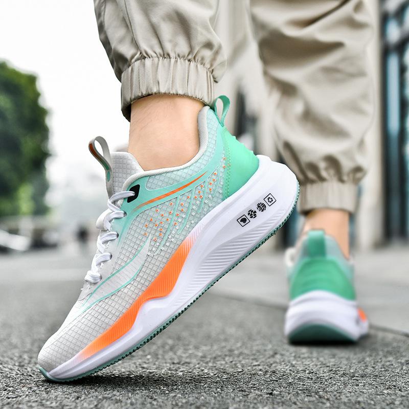 Cross unexpectedly large size new cushioning rebound light running shoes mesh breathable fashion gradual change trendy men shoes wholesale