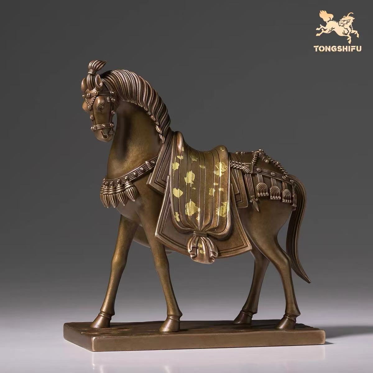 

Auspicious Horse Living Room Desktop Copper Horse Ornament, Home Decoration Opening Success Ornament