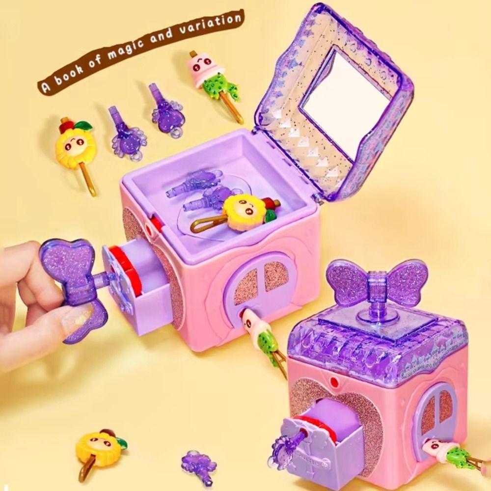 With Lock Key Girls Jewelry Box Princess Girl Girl's Jewelry Toys Treasure Chest Toy Kids Toy