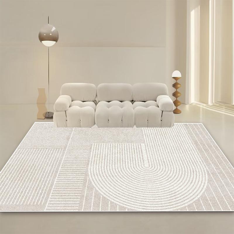 Modern Cream Style Carpet Living Room Minimalism Decoration Sofa Large Area Rugs Bedroom Bedside Tables Washable Non-slip Mats