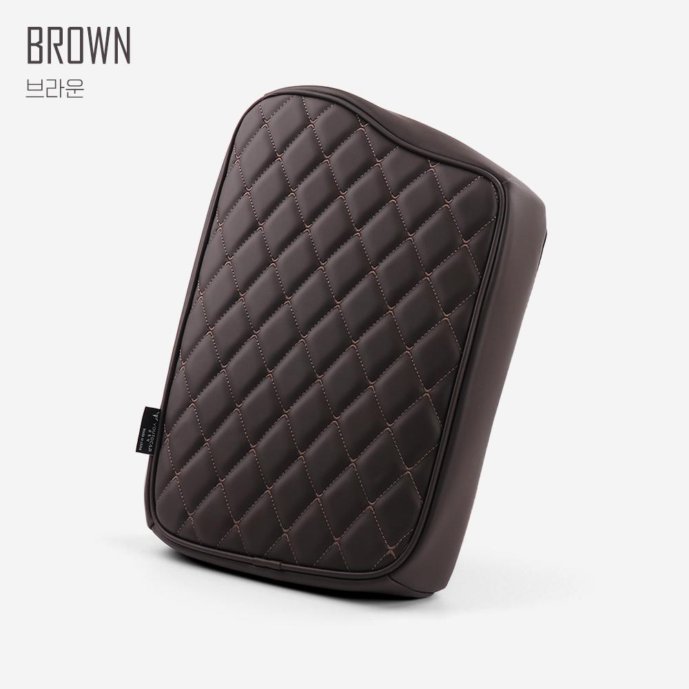 Car Interior Accessories Centre Console Armrest Box Pad & Protective Cover Black Leather Material For Hyundai Palisade -2025