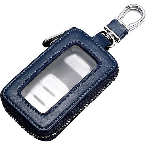 vvag Premium Car Key Fob Case Genuine Leather Car Smart Key fob Holder Car Remote Keychain Bag Universal