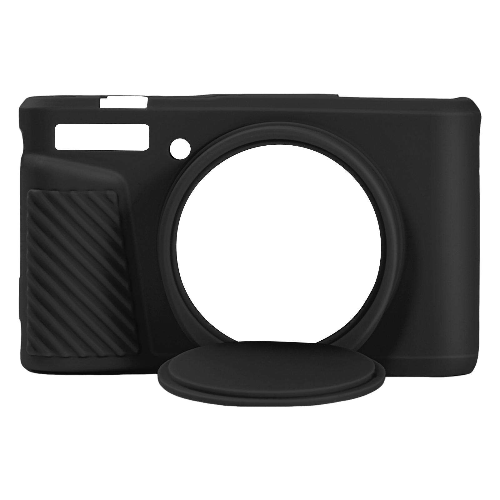 For Canon PowerShot SX740 HS/SX730 HS Camera Soft Silicone Case Digital Camera Silicone Protective Bag Removable Lens Cover чёрный