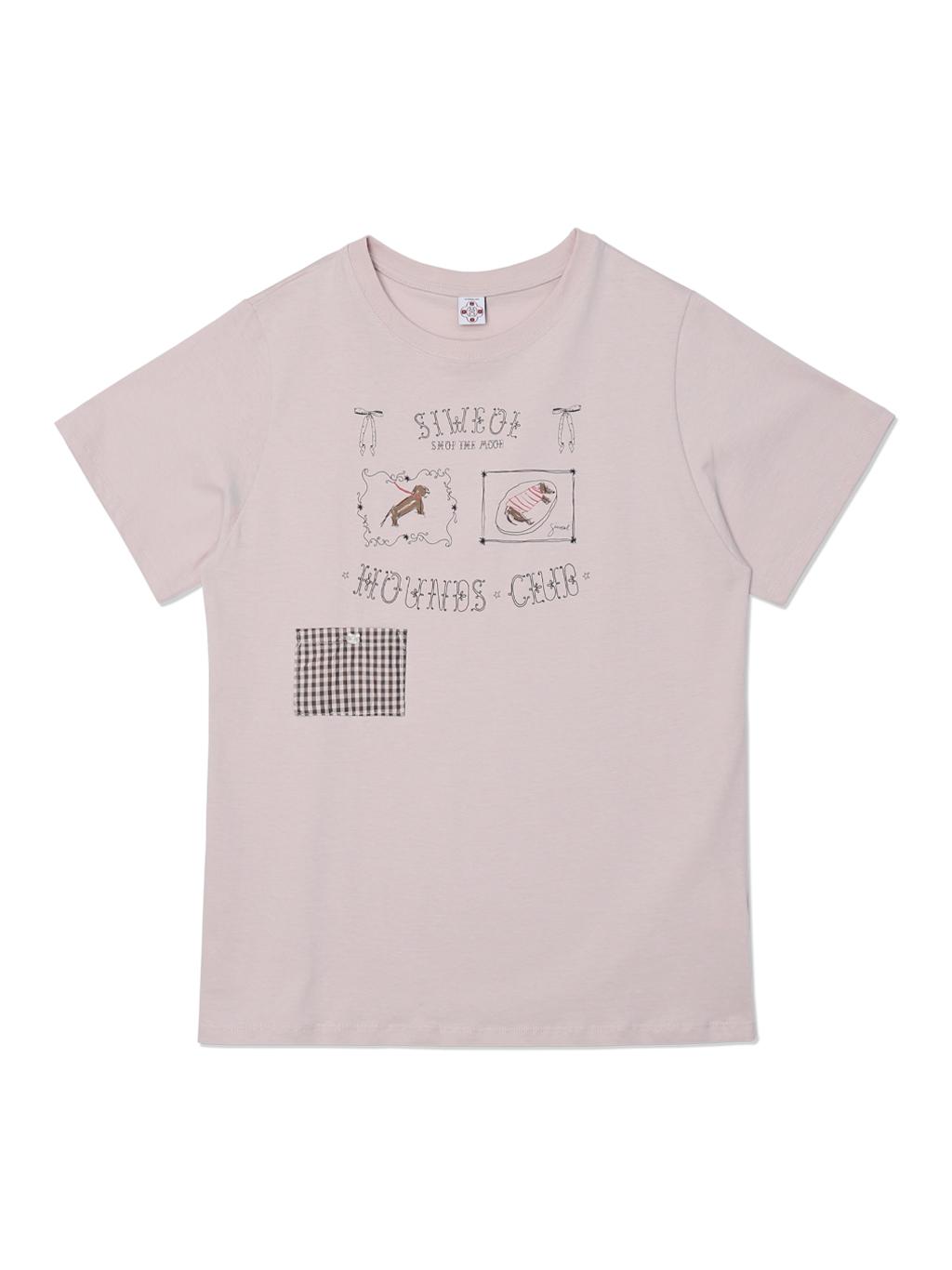 Si Wol 107 Hounds Club Tee (Pink) Pink/Free