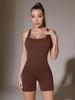 Women's Seamless Yoga Bodysuit - Cross Back, Hip-Lift, One-Piece for Spring/Summer Fitness & Running