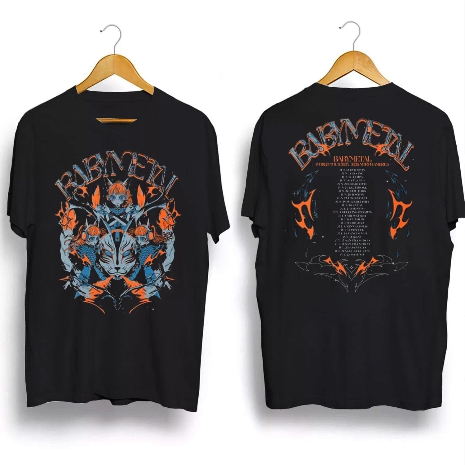SALE 30% !!! Babymetal World Tour 2025-2026 North American Tour Dates T-Shirt M