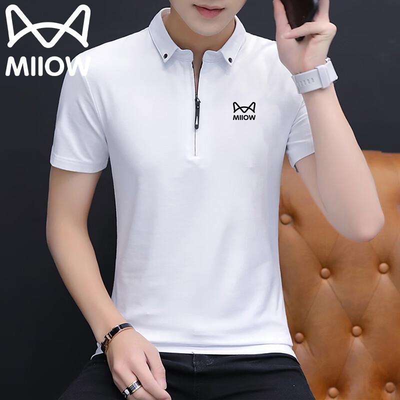 MiiOW Men s Short Sleeve Polo T-Shirt M