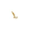 Gold-Plated Zirconia Butterfly Melon Seed Buckle Pendant Jewelry Accessory