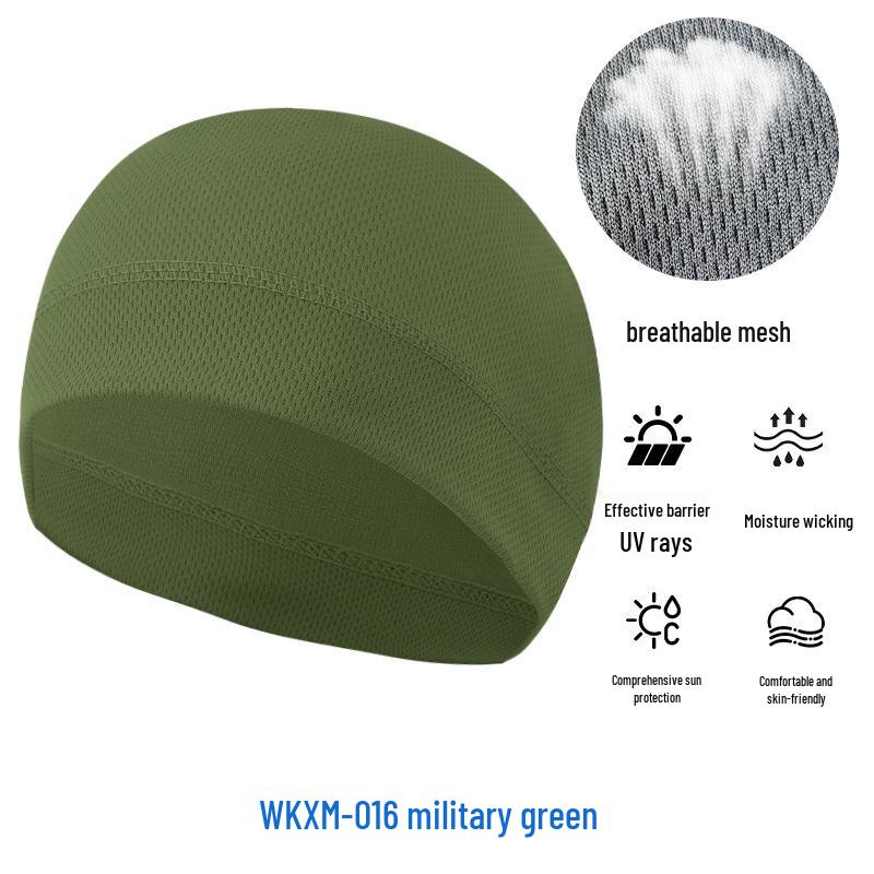 Sommer Mesh Sonnenschutz Radfahren Skull Cap - Atmungsaktiv Hochelastisch Eis Seide Sport Liner