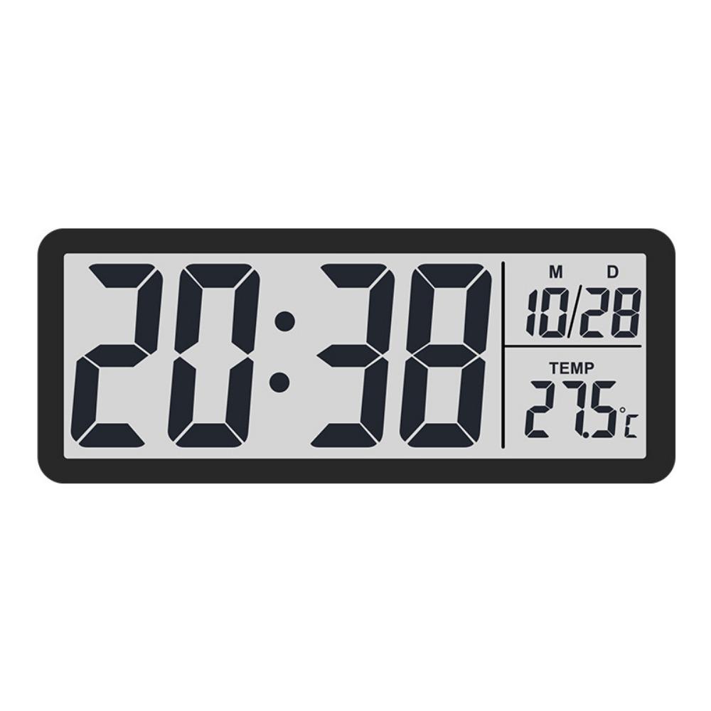 Temperature LCD Digital Wall Clock Humidity Desktop Clock Electronic Clock  Office Decoration