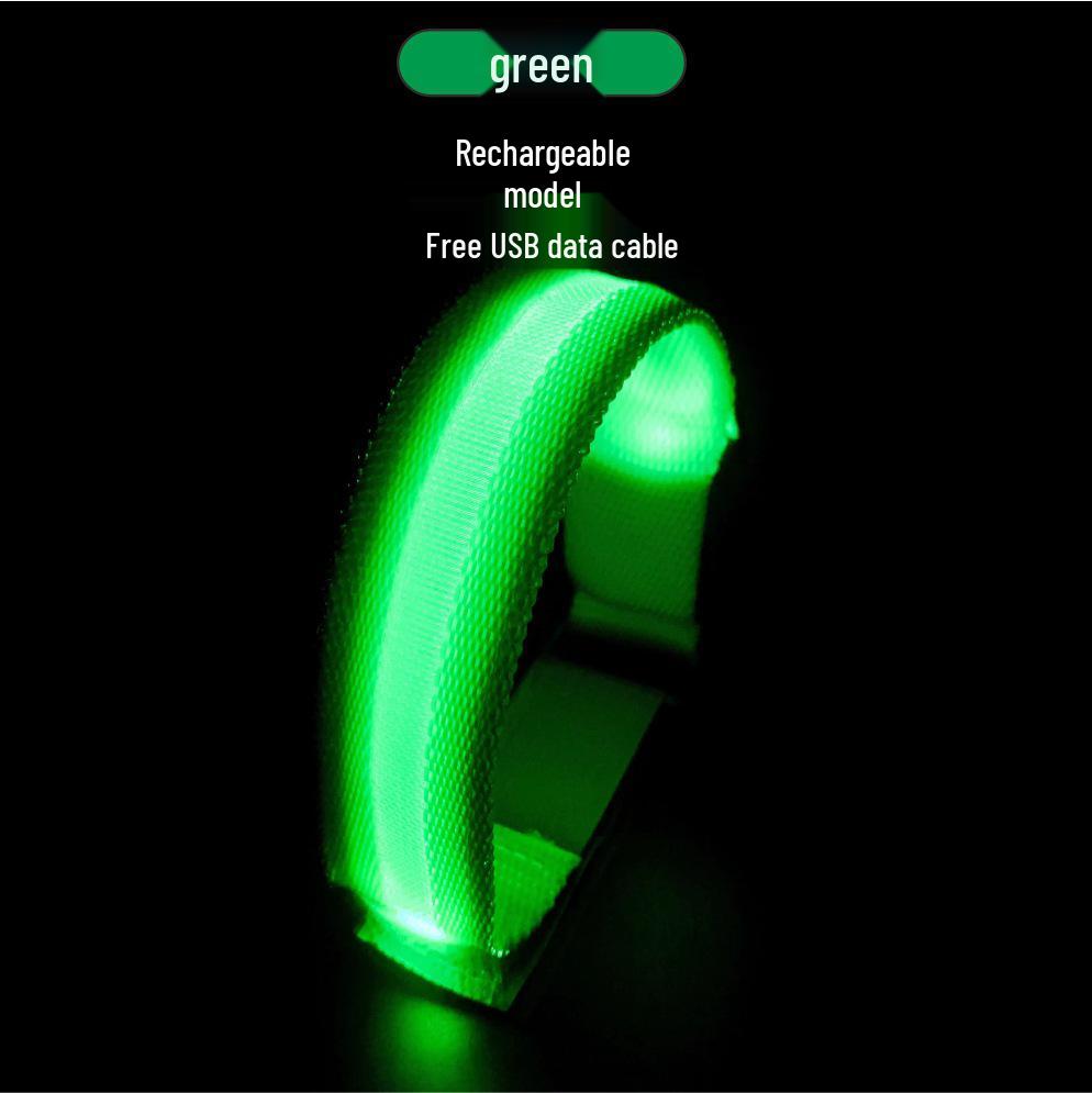 Rechargeable LED Reflective Armband for Night Fishing, Running, Cycling, and Sports