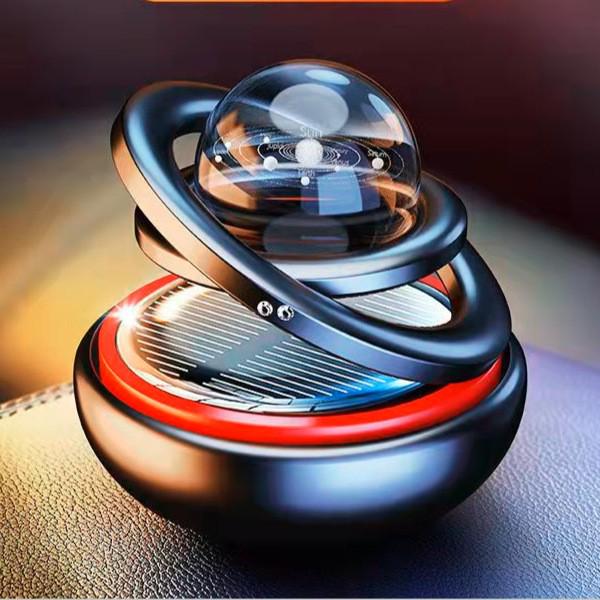 Interstellar Rotating Solar Car Air Freshener - Safe, Fragrant Ornament for Your Journey