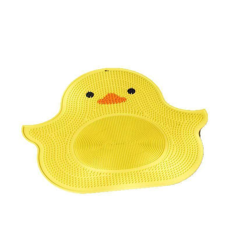 Silicone Little Yellow Duck Massage Foot MatBathroom Anti-slip Mat Foot Wash and Shower Floor Mat