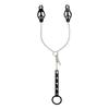 Nipple Clips with Metal Chain and Penis Ring SM Adjustable Nipple and Penis SM Restraint Clover Clamp Restraint Penis for SM Recommended for