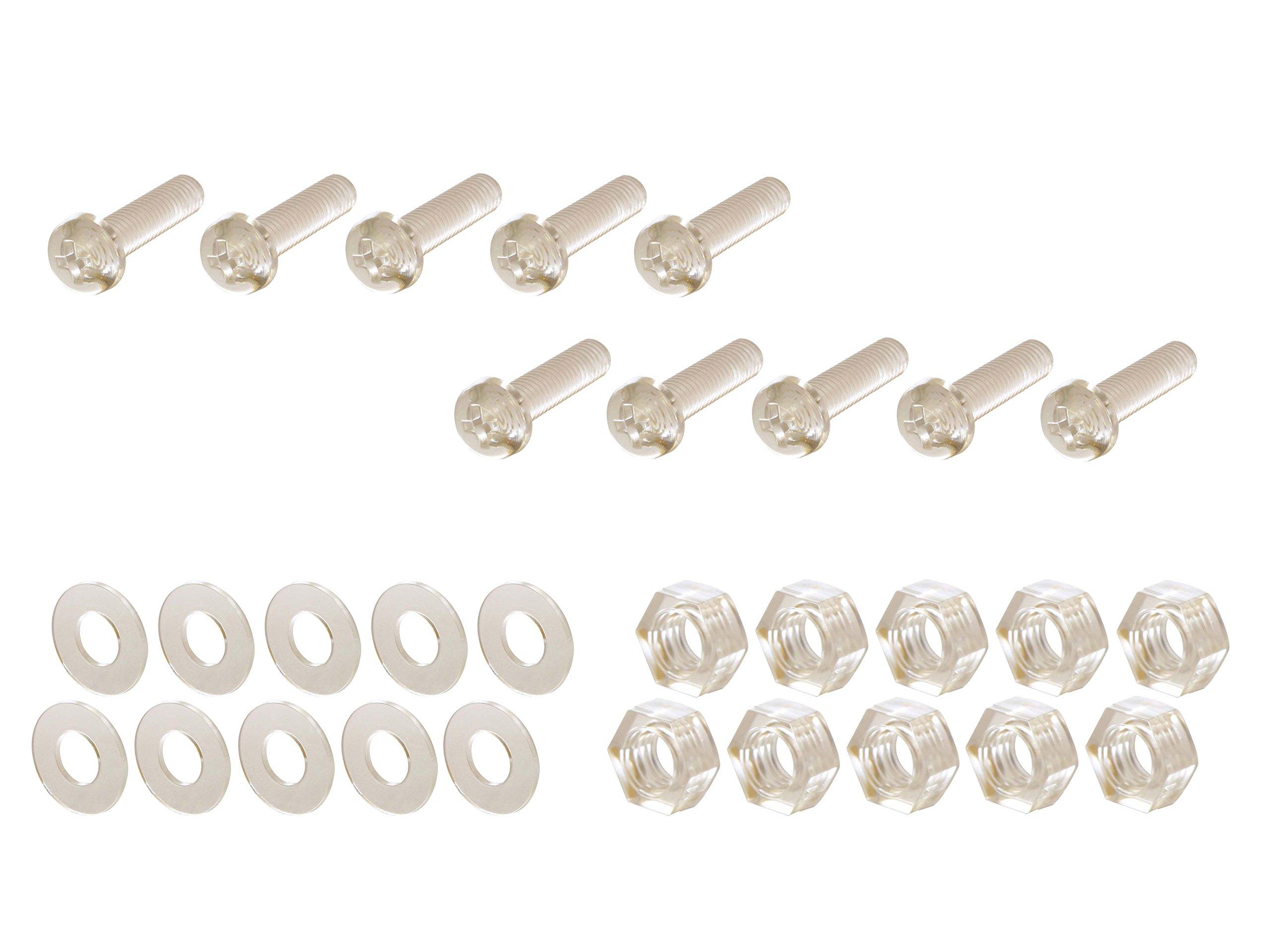 POSH FAITH Motorcycle Supplies Polycarbonate Screen Screws 5mm x 20mm M5×20mm