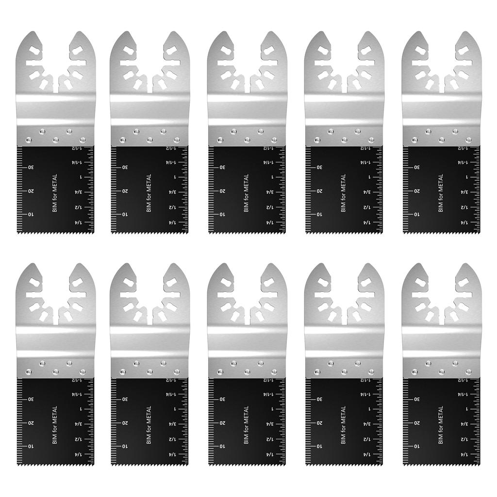 10/50PCS Wood Metal Oscillating Saw Blades Sharp Wear Resistant Multitool Blades Quick Release Saw Blade Universal Carbide Blade