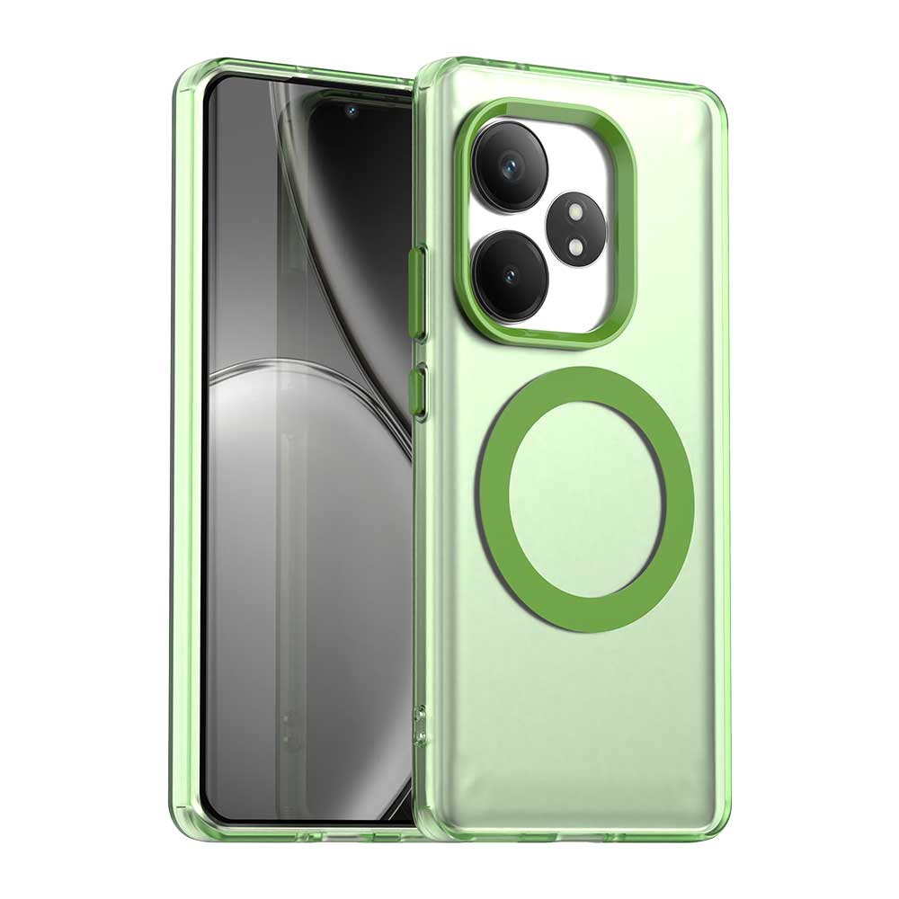 Dla OPPO Realme GT 6 6T Slim Odporny na upadki Wstrząsoodporny Odporny na odciski palców Magnetyczny Matowy Pokrowiec na telefon