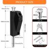 Aluminum Alloy Framed Door Lock Thickened Vertical Barrel Bolt Latches Antitheft Glass Door Lock for Home Commercial