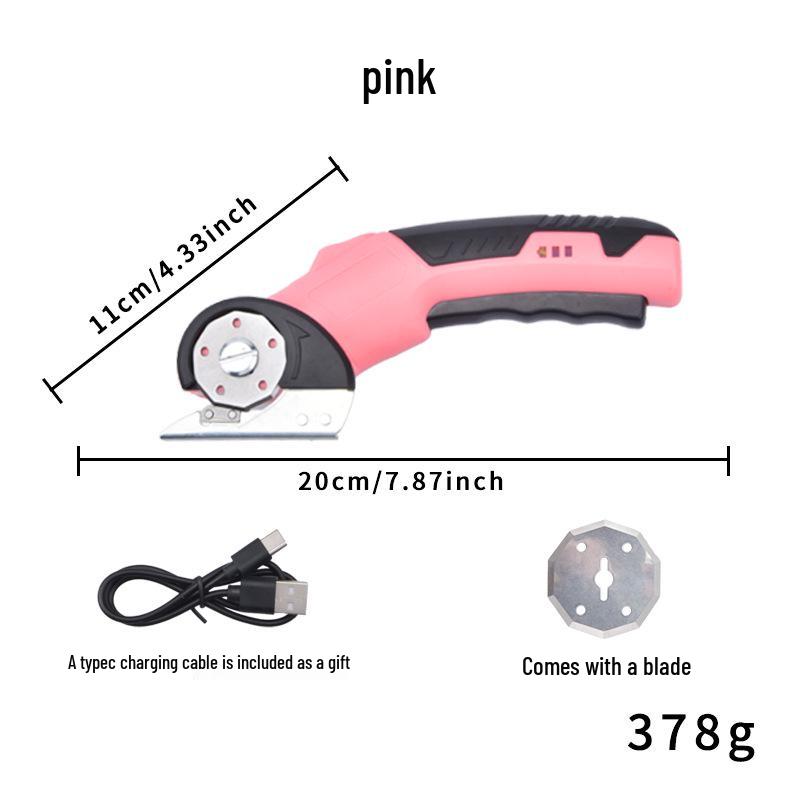 Compact Electric Lithium Scissors: Efficient Rotary Cutter for Fabric and Leather
