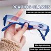 Anti-blue Light Reading Glasses Fashion Men Women Clear Lens Half Frame Presbyopic Eyewear Bifocals High-end Ultra-light 1.0 1.5 2.0 2.5 3.0 3.5 4.0