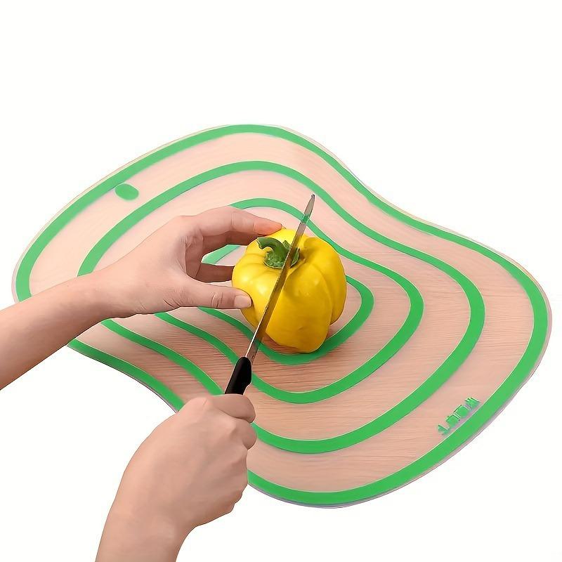 Cut Fruit Backing Board Frosted Classification Cutting Board Kitchen Chopping Board Plastic Cut Fruit Board Household Non-slip Sheet Transparent
