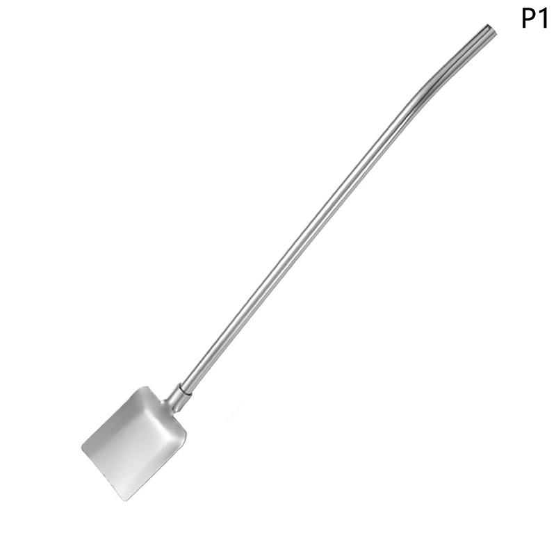 

2в1 соломинки для питья, ложка, креативная многоразовая соломинка для питья из нержавеющей стали 1