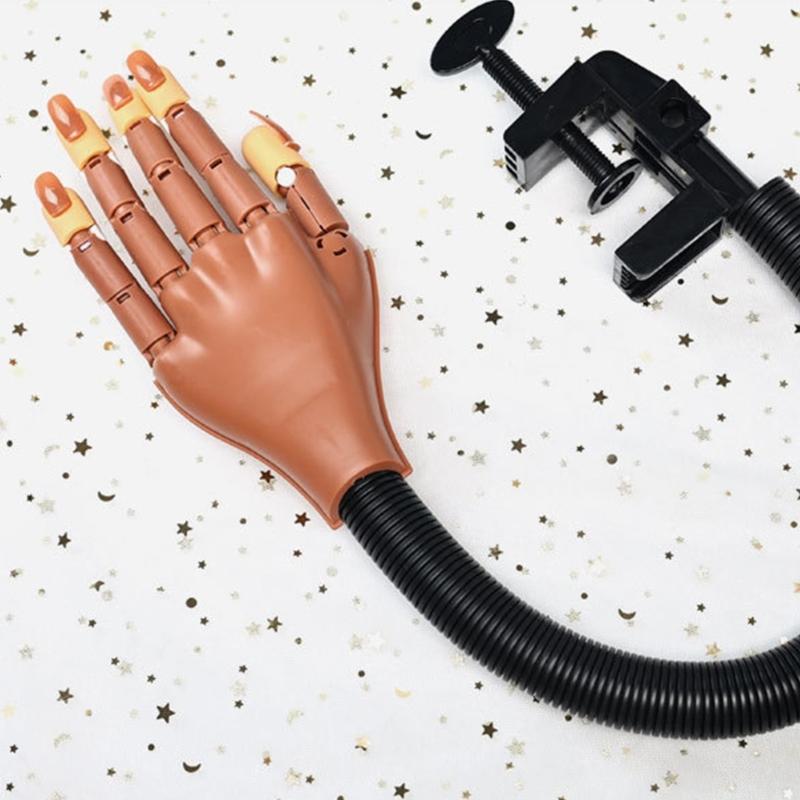 Detachable Nail Training Hand Model Magnetic Base Realistic Manicure Practice Tool Compact ABS