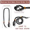 Retro style Braided Necklace Handmade Crystal Stone Pendant Necklace Net bag necklace  Gifts