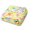Super Warm Blanket Airplane Travel  Zoe and Rosita on Yellow Bedding Throws S-Sesames Streets Flannel Bedspread For Couch Bed
