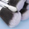 15-Piece Black & Silver Makeup Brush Set: Powder, Blush, Eyeshadow, Eyebrow & Highlighter Brushes with Soft Bristles
