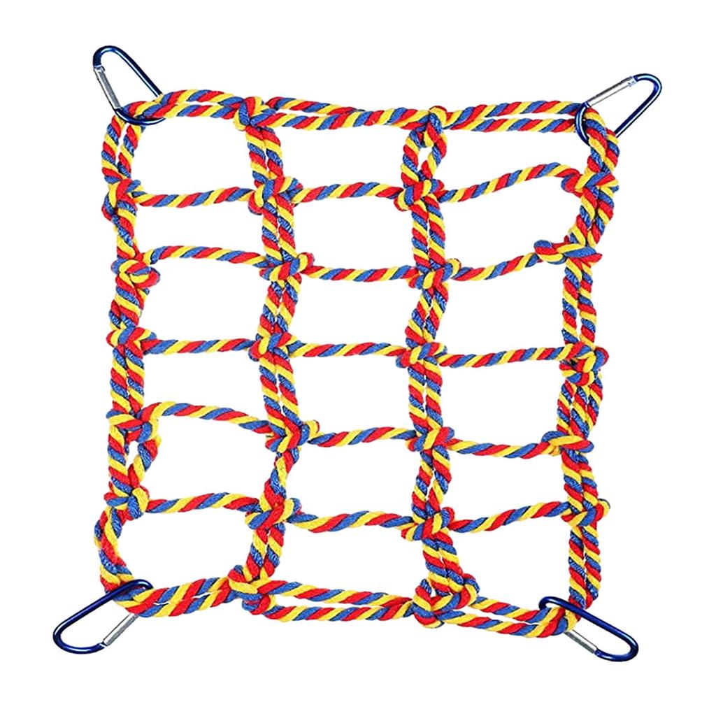 Pet Hanging Hammock Bird Rope Animal Rope Net Toy Rat Climbing Rope Net for Grey