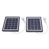 2pcs Monocrystalline Solar Panel USB Solar Panel  r 5W Portable   Light Bulb for Camping Hiking Tent Outdoor