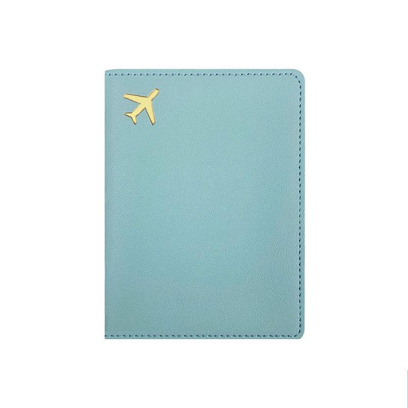 PU Leather Multi-color Passport & Document Organizer with Business Card Holder
