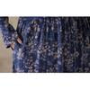 Floral Printing Vintage Maxi Dress for Women Plus Size Spring Summer Long Loose Style Lady Dress