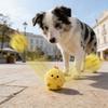 Plush Spiky Ball Dog Toy, Interactive Dog Toys, Jumping Squeaky Chew Toy Ball With Soft Sturdy Fabric For Small Medium Large Dogs Puppy Teething Toys