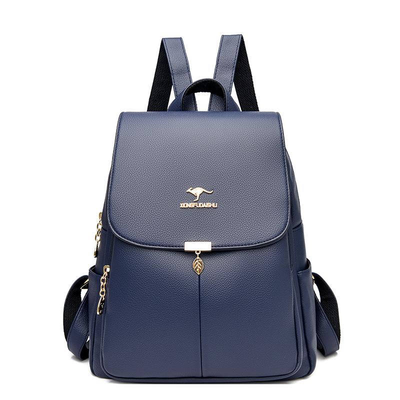 Rucsac Atmosferic pentru Femei Nou Versatil Capacitate Mare Piele Moale Ghiozdan Școlar Studenți Rucsac de Călătorie în Aer Liber Geantă de Dama