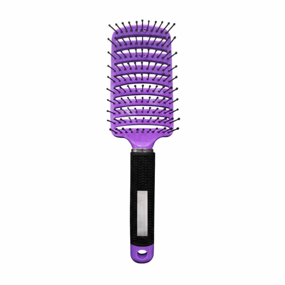 Plastic Scalp Hair Brush Black White Red Purple Curved Massager Brush Anti-static Wide Tooth Hairdressing Styling Tools