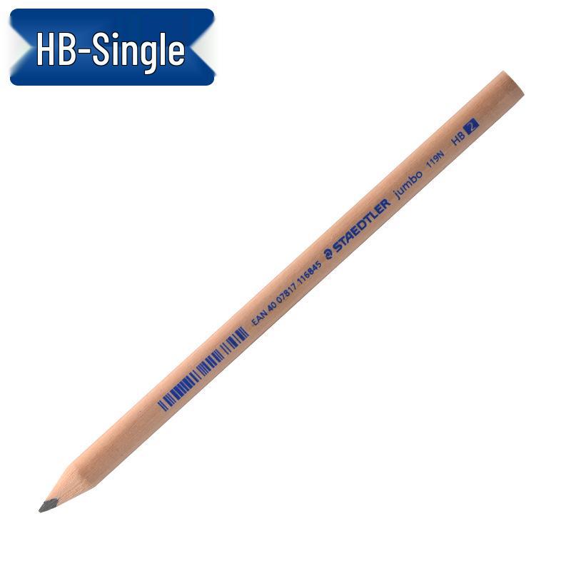 STAEDTLER Eco-Friendly Triangular Grip HB/2B Wood-Cased Pencil. HB Thick Triangular Pencil чёрный