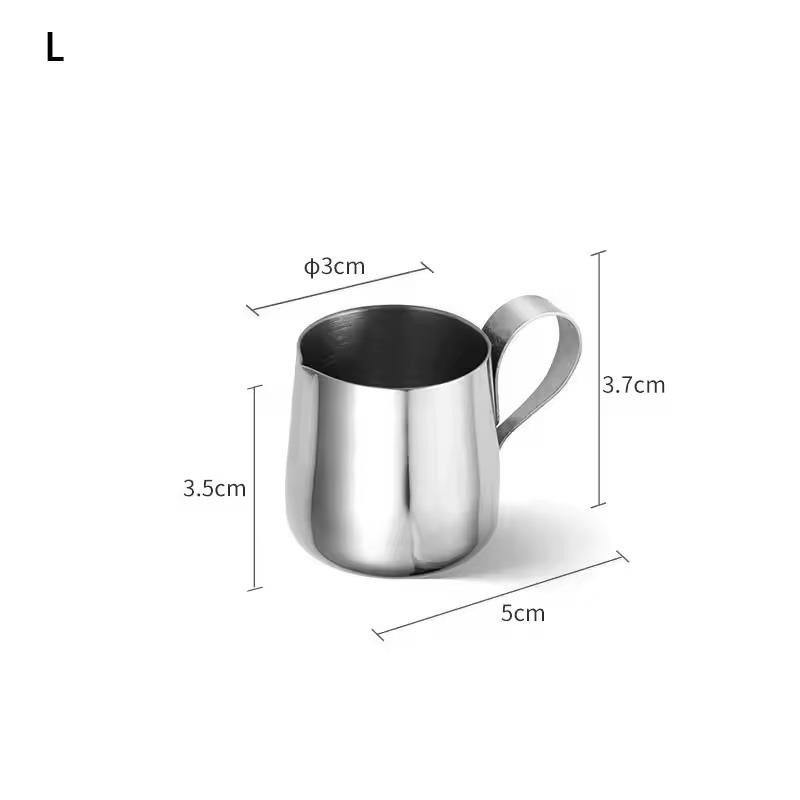 Roestvrij Staal Koffiemelk Opschuimkan Maatbeker Met Schenktuit Espresso Roomkannetje Latte Art Beker Koffiebenodigdheden