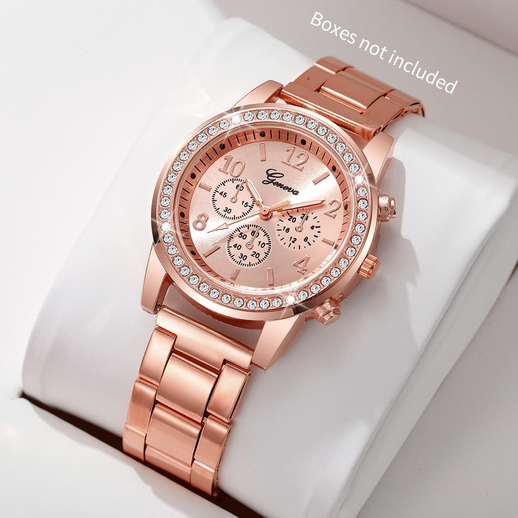 Fashion Rhinestone Women Watches Ladies Alloy Band Arabic Dial Analog Quartz Wrist Watches